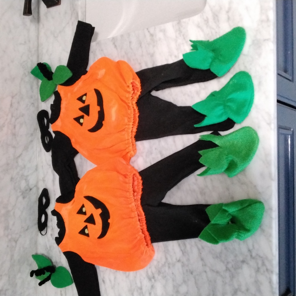 Pumpkin Halloween Costume for 18" dolls
